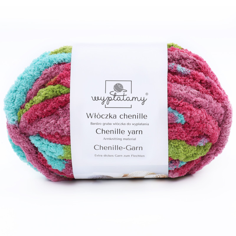 Włóczka chenille standard kolor nr 77 - 230g - produkt wyplatamy.pl 1