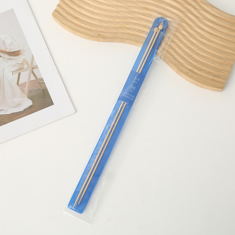 Druty bambusowe do dziergania 35 cm, 3 mm - produkt wyplatamy.pl 1