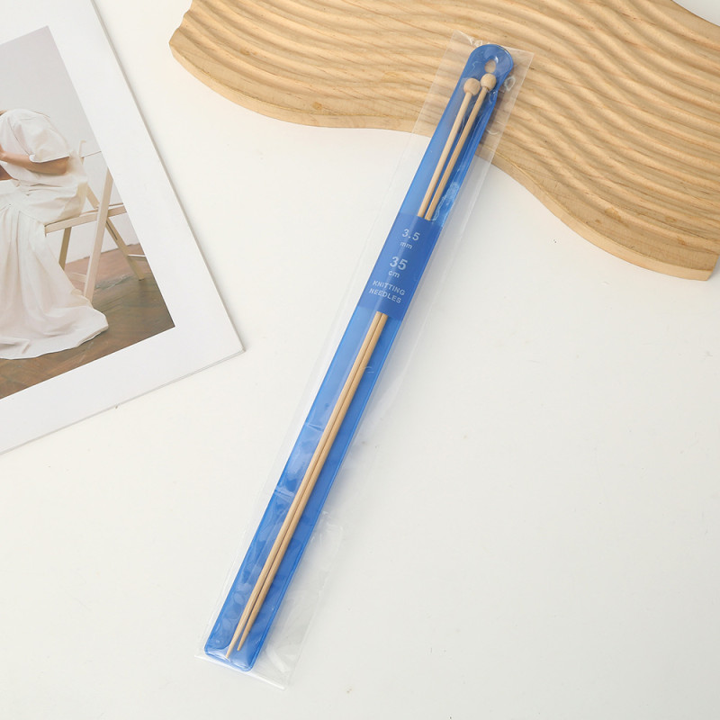 Druty bambusowe do dziergania 35 cm, 3,5 mm - produkt wyplatamy.pl 1