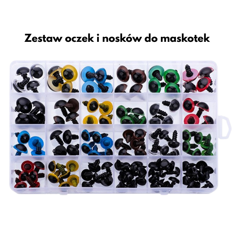 Zestaw oczek i nosków do maskotek - produkt wyplatamy.pl 1