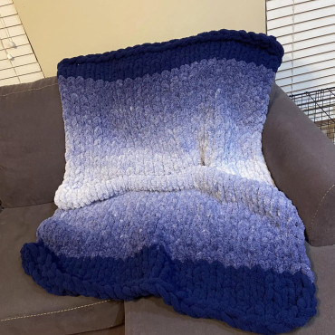 Włóczka chenille OMBRE kolor nr 752 - 600g - produkt 2