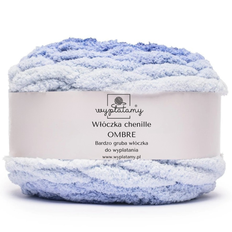 Włóczka chenille OMBRE kolor nr 752 - 600g - produkt wyplatamy.pl 1