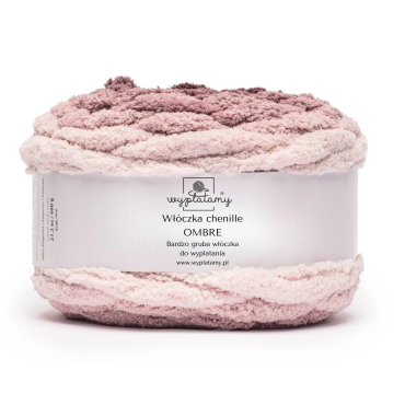 Włóczka chenille OMBRE kolor nr 751 - 600g