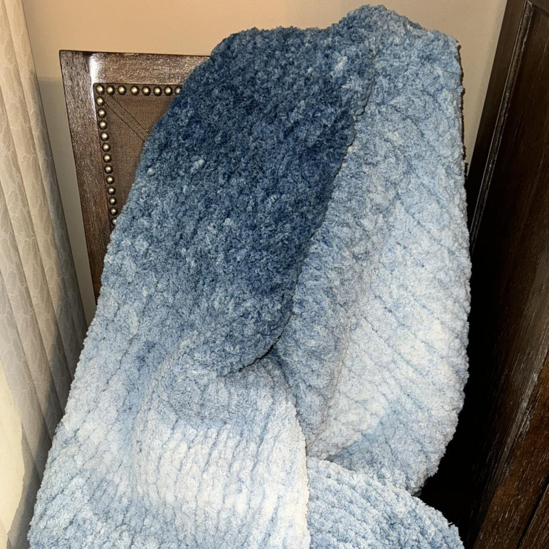 Włóczka chenille OMBRE kolor nr 67 - 600g - produkt wyplatamy.pl 2
