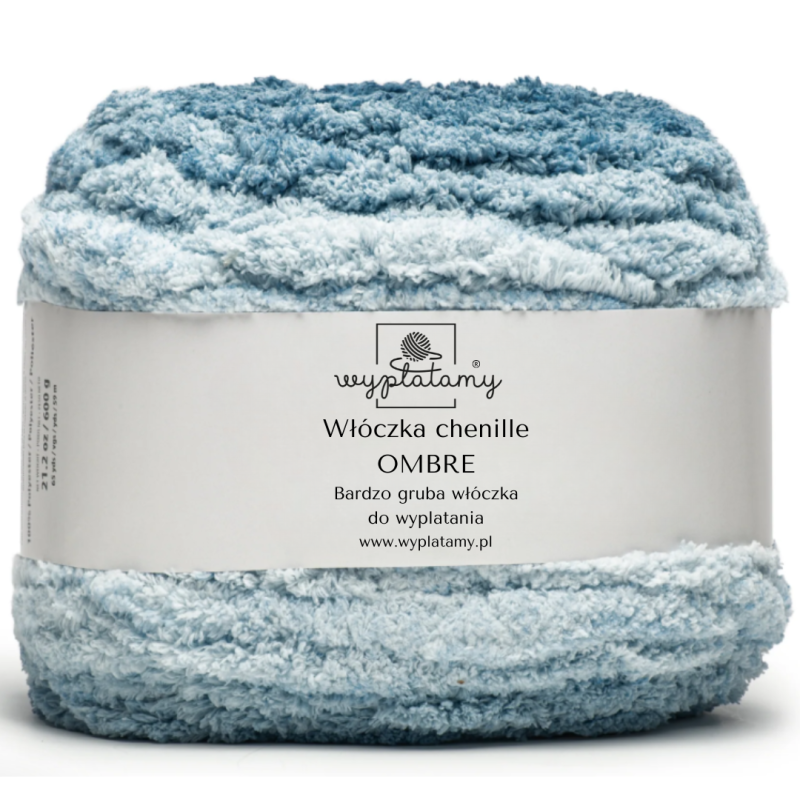 Włóczka chenille OMBRE kolor nr 67 - 600g - produkt wyplatamy.pl 1