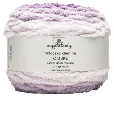 Włóczka chenille OMBRE kolor nr 72 - 600g