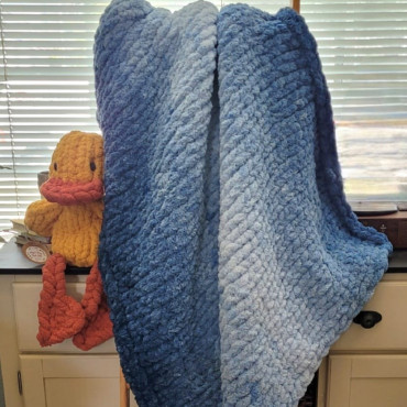 Włóczka chenille OMBRE kolor nr 69 - 600g - produkt 3