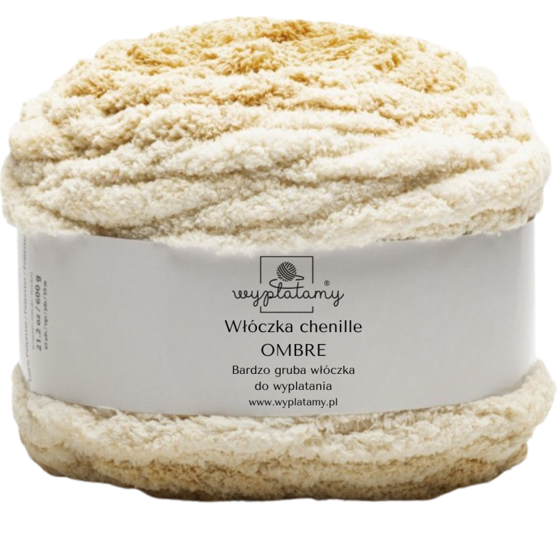 Włóczka chenille OMBRE kolor nr 68 - 600g - produkt wyplatamy.pl 1