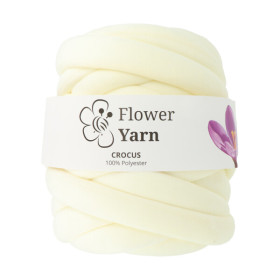 Włóczka FlowerYarn Crocus Ecru 500g – gruba włóczka do torebek, koców i dekoracji DIY