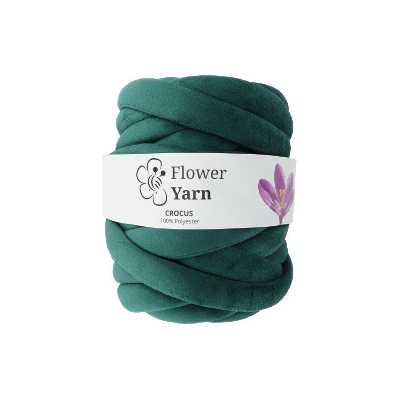 Włóczka FlowerYarn Crocus Zielony 500g – gruba włóczka do torebek, koców i dekoracji - produkt wyplatamy.pl 1