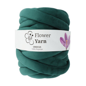 Włóczka FlowerYarn Crocus Zielony 500g – gruba włóczka do torebek, koców i dekoracji