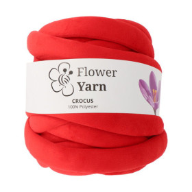 Włóczka FlowerYarn Crocus Czerwony 500g – gruba włóczka do torebek i projektów DIY
