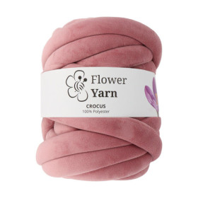 Włóczka FlowerYarn Crocus Brudny Róż 500g – gruba włóczka do torebek i dekoracji DIY