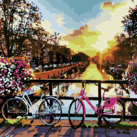 Zachód w Amsterdamie 40x50cm - malowanie po numerkach - produkt 2