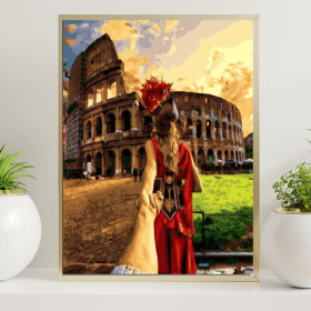 Spacer po Coloseum 40x50cm - malowanie po numerkach
