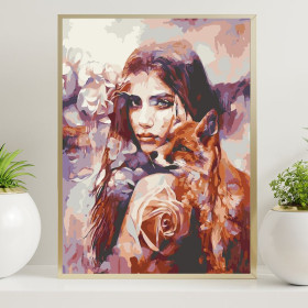 Przyjaźń 40x50cm - malowanie po numerkach