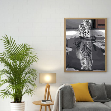 Odbicie 40x50cm - malowanie po numerkach - produkt 3