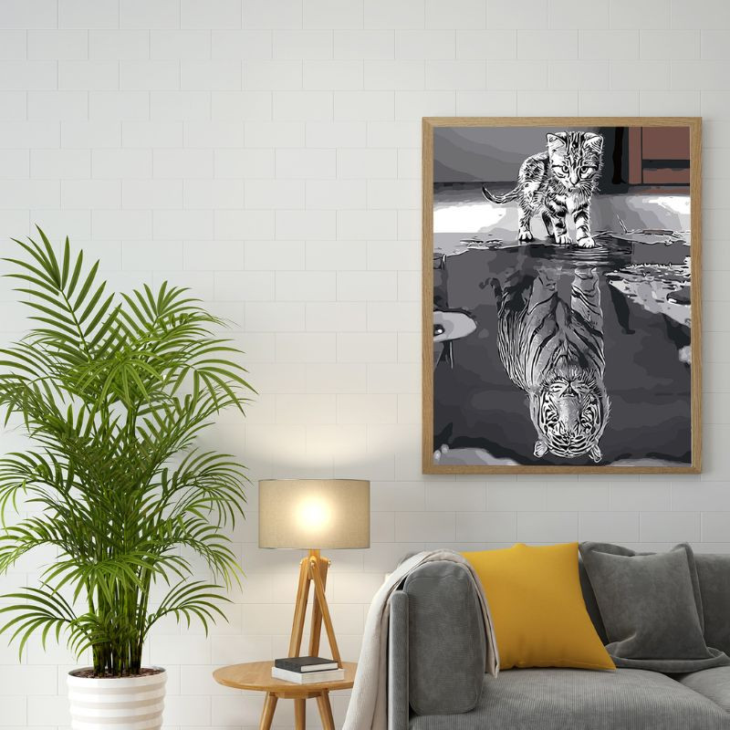 Odbicie 40x50cm - malowanie po numerkach - produkt wyplatamy.pl 3