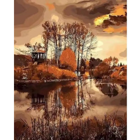 Nad Jeziorem 40x50cm - malowanie po numerkach - produkt 2