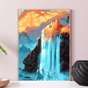 Magiczny Wodospad 40x50cm - malowanie po numerkach