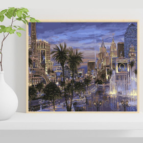 Las Vegas 40x50cm - malowanie po numerkach