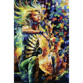 Kolorowa Wiolonczela 40x50cm - malowanie po numerkach - produkt 2