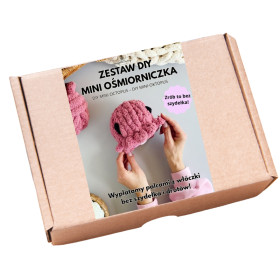 Zestaw kreatywny do wyplatania "zrób to sam" - mini ośmiorniczka różowa - produkt 2