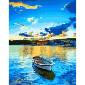 Błękitne Jezioro 40x50cm - malowanie po numerkach - produkt 2