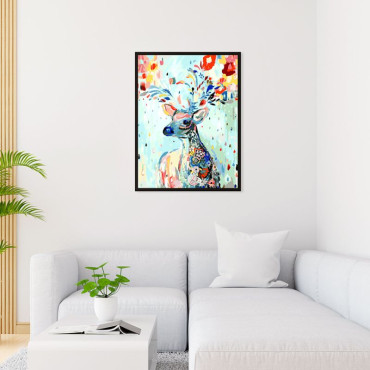 Kolorowy Jeleń 40x50cm - malowanie po numerkach - produkt 3