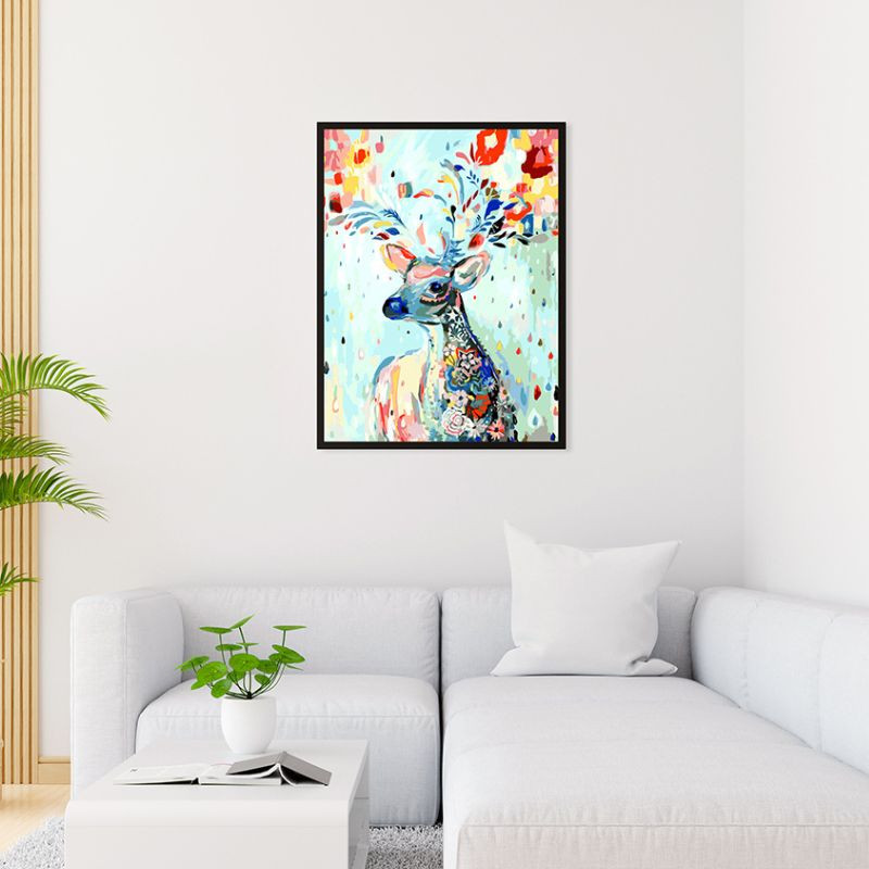 Kolorowy Jeleń 40x50cm - malowanie po numerkach - produkt wyplatamy.pl 3