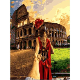 Spacer po Coloseum 40x50cm - malowanie po numerkach - produkt 2