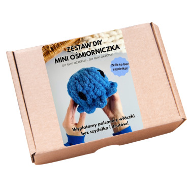 Zestaw kreatywny do wyplatania "zrób to sam" - mini ośmiorniczka niebieska - produkt 2