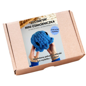 Zestaw kreatywny do wyplatania "zrób to sam" - mini ośmiorniczka niebieska - produkt 2