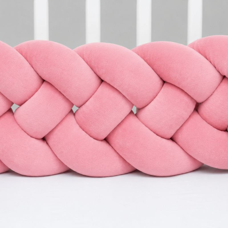 Aksamitna gruba włóczka 5 cm różowy - product wyplatamy.pl 3