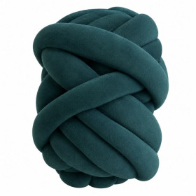 Aksamitna gruba włóczka Tube Marshmallow 5 cm – morski