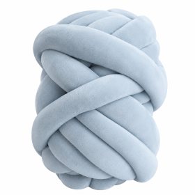 Aksamitna gruba włóczka Tube Marshmallow 5 cm – błękitny