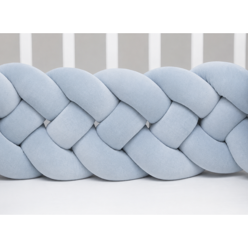 Aksamitna gruba włóczka Tube Marshmallow 5 cm – błękitny - produkt wyplatamy.pl 3