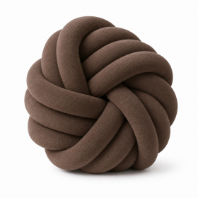 Aksamitna gruba włóczka Tube Marshmallow 5 cm – jasny brązowy - produkt 2