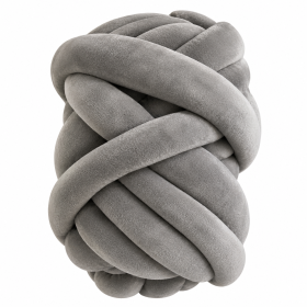 Aksamitna gruba włóczka Tube Marshmallow 5 cm – ciemny szary