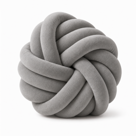 Aksamitna gruba włóczka Tube Marshmallow 5 cm – ciemny szary - produkt 2