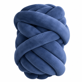 Aksamitna gruba włóczka Tube Marshmallow 5 cm – granatowy