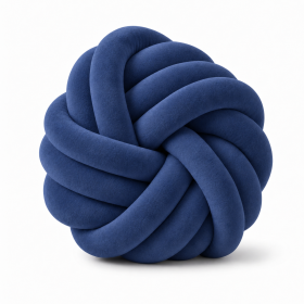 Aksamitna gruba włóczka Tube Marshmallow 5 cm – granatowy - produkt 2