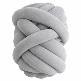 Aksamitna gruba włóczka Tube Marshmallow 5 cm – szary