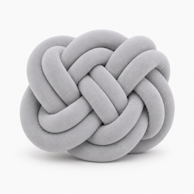 Aksamitna gruba włóczka Tube Marshmallow 5 cm – szary - produkt wyplatamy.pl 2