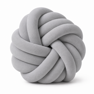 Aksamitna gruba włóczka 5 cm szary - product 3