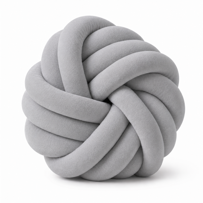 Aksamitna gruba włóczka Tube Marshmallow 5 cm – szary - produkt wyplatamy.pl 3