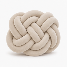 Aksamitna gruba włóczka Tube Marshmallow 5 cm – beżowy - produkt 2