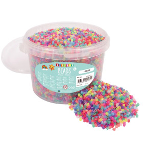 Koraliki do prasowania midi brokatowe 20 000 szt. – mix glitter