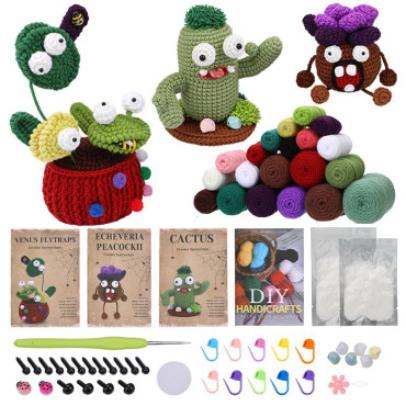 Zestaw do szydełkowania DIY – Roślinki - produkt 6