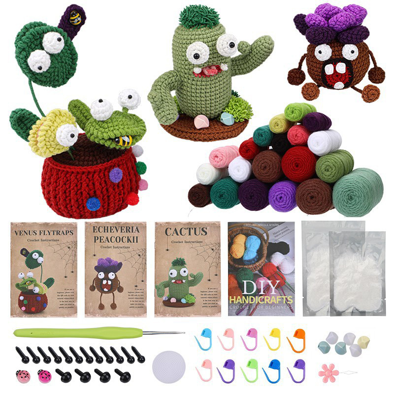 Zestaw do szydełkowania DIY – Roślinki - produkt wyplatamy.pl 6